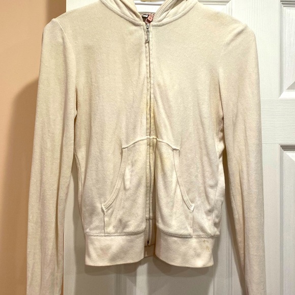 Vintage Off-White Juicy Couture Velour Sweater - Picture 2 of 5
